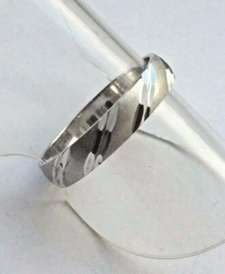 Ring Ehering Bandring Gold 585 Weißgold 14K  Gr. 52 - 16,5 mm wie neu (447) - Bild 1 von 4
