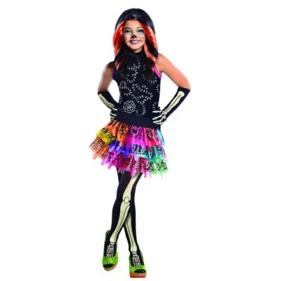 RUBIES Monster High Skelita Kinder Kostüm / Halloween Fasching Mädchen Skelett Kleid