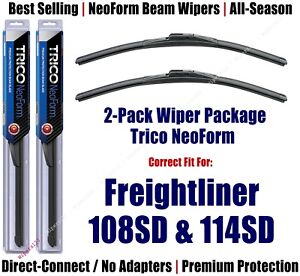 2-Pack Super-Prem NeoForm Wipers fit 2012+ Freightliner 108SD 114SD - 16220x2