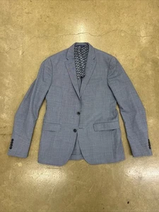 Ted Baker Sport Coat Blazer 100% Wool Mens 40R Blue Konan CT London Endurance! - Picture 1 of 24
