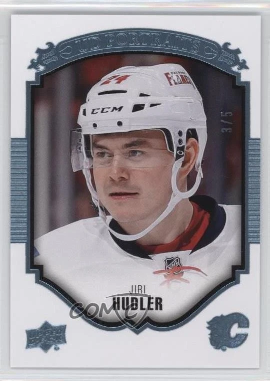 2015-16 Upper Deck UD Portraits Platinum Blue Foil /5 Jiri Hudler #P-32 - Image 1 of 2