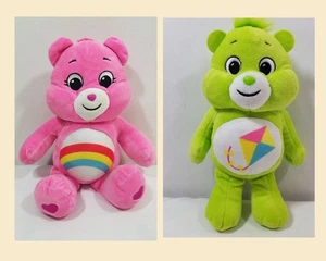 Care Bears 2021 Do Your Best Bär Plüsch limettengrün rosa Cheer Bear Regenbogen 10 Zoll - Bild 1 von 12