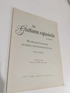La Guitarra Española 10 Composizioni Originali per Chitarra Classica Libro Raro - Foto 1 di 10