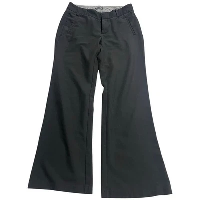 Pantalones Dockers tiro medio pierna ancha para mujer talla 8S 8 cortos elásticos negros Foto 1 de 4