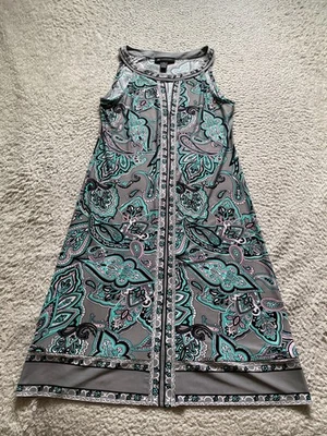 INC International Concepts женщин пейсли бисером рубашка без рукавов платье размер S - Изображение 1 из 4