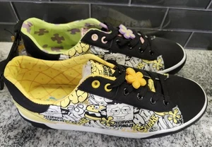 SPONGEBOB SQUARE PANTS SIZE 12 COLORFUL ATHLETIC MENS LACEUP SHOES  BY GROUNDUP - Picture 1 of 14
