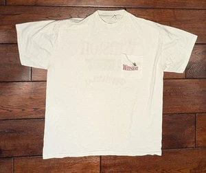 Vintage Men's Pocket T-Shirt Winston Cigarette LA METALICA Desvistela! Size XL - Picture 1 of 9