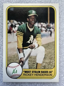 1981 Fleer - Rickey Henderson #351 - Picture 1 of 6