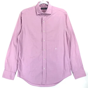 Camisa Polo Ralph Lauren Para Hombre S Rosa Algodón Manga Larga Abotonada - Imagen 1 de 9