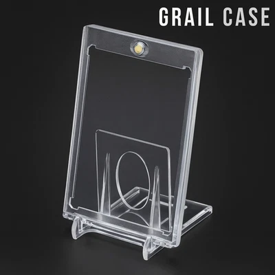 GRAIL GUARD Magnetic 35pt Trading Card Holder + Adjustable Stand Combo Pokemon Topps Sports