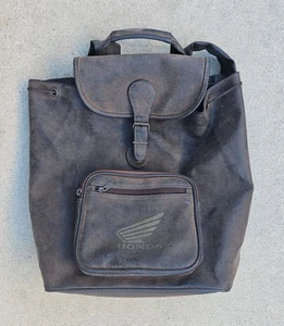 MOCHILA HONDA RIDERS OF AMERICA VINTAGE AÑOS 90 - IMITACIÓN CUERO - Imagen 1 de 13