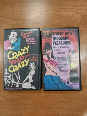 Something Weird Video VHS Street Of A Thousand Pleasures and  Wild and Crazy - Image 1 of 4