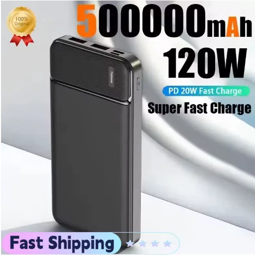 PowerBank 50000mAh 120W Carga Súper Rápida - Batería Portátil Ad Alta Capacidad Foto 1 de 4