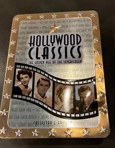2007 The Hollywood Classics Collection 10 Films on 5 DVD Box Set Tin Box  damage - Imagen 1 de 5