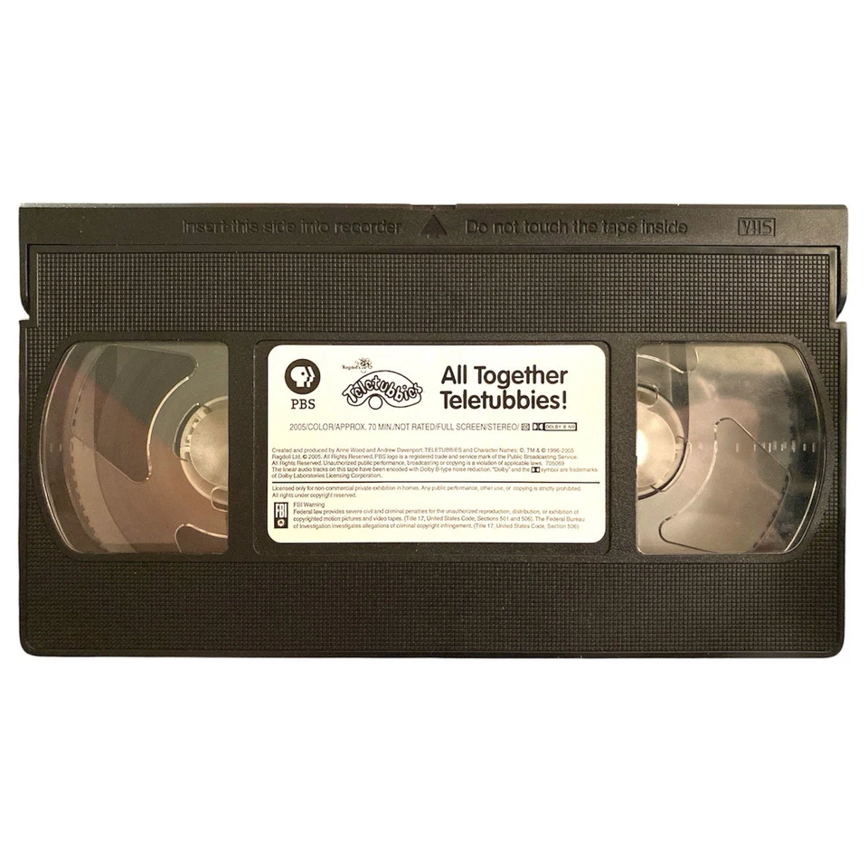 All Together Teletubbies VHS 2005 PBS Kids Late Release Cartoon Rare - Image 1 of 2