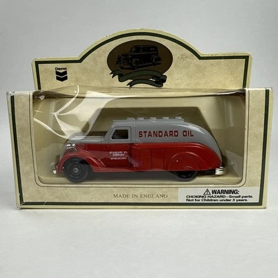 Lledo #15 Diecast 1937 Chevron 6 Wheel Streamline Tank Gray Red Truck England - Image 1 of 4