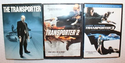 Transporter 1 2 3 DVD Lot Action Adventure Jason Statham PG-13 Widescreen Gro Ad - Image 1 of 4