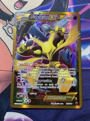 Alakazam EX Full Art 125/124 Secret Rare Pokemon TCG Fates Collide Near Mint - Image 1 of 4