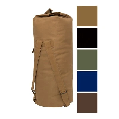 Bolsa de lona Top Load mochila de doble correa de lona de algodón de alta resistencia 22" x 38" Foto 1 de 4