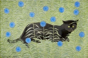 Carroll Cloar Kunstdruck - "Vesta und die Kornblumen" Giclée Poster 17x22 - Bild 1 von 3