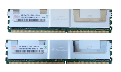 Pair (2) Hynix 4GB 2Rx4 PC2-5300F-555-11 HYMP151F72CP4N3-Y5 AC-C 0829 (M7) - Image 1 of 3