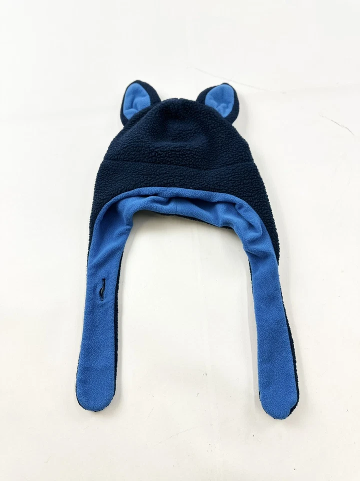Columbia Beanie Toddler OS Blue Tiny Animal ii Ears Fleece Tie - Image 1 of 4