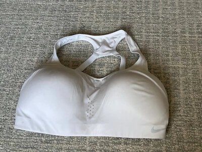 Nike Dri-Fit Women’s White Racerback Sports Bra Size: S - Image 1 of 4