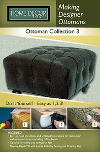 Home Decor 1-2-3 Making Designer Ottomans Collection 3 - Picture 1 of 8