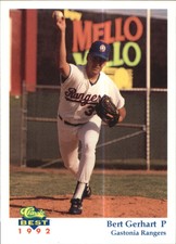 1992 Gastonia Rangers Classic/Best #4 Bert Gerhart