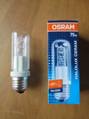 GARANTIERT OSRAM HALOLUX CERAM 75W E27 64474 CL KLAR MADE IN GERMANY ! DIMMBAR ! - Bild 1 von 4