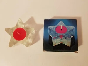 Vintage 1980 Avon Starbright Fragrance Candle Bayberry Scent Red Star Shaped  - Picture 1 of 9