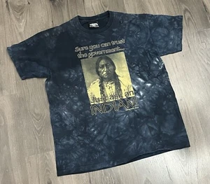 Skulbone Sitting Bull T Shirt Tie Dye Large Sure You Can Trust The Government - Picture 1 of 7