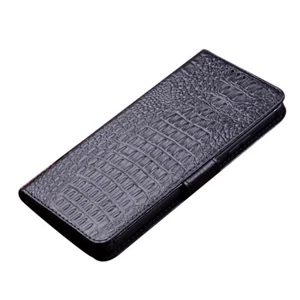 Genuine Calfskin Magnetic Leather Flip Case for OnePlus - Picture 1 of 18
