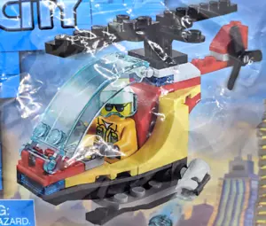 Nuovo LEGO Town City Fire 30566 - Borsa a tracolla pilota di elicottero - Foto 1 di 3