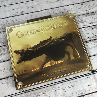 GAME OF THRONES 12 DAYS OF SOCKS ADVENT CALENDAR Women’s Size 4-10 - Image 1 of 4