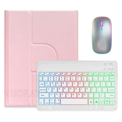 Bluetooth Backlit Keyboard Case Mouse For iPad 8/9/10th Gen Air 3/4/5th Pro 11" - Image 1 of 4