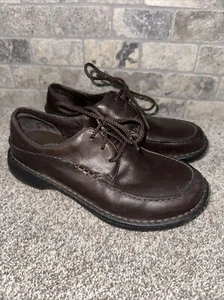 Merrell Tetra Lace Brown Leather Oxfords Loafer Comfort Shoes Womens 8.5 - Picture 1 of 6