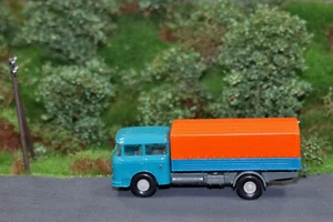 UNBESPIELT MIT OVP, Prefo Skoda mit Plane, blau/ orange, 1:87, DDR, TOP ZUSTAND - Bild 1 von 9