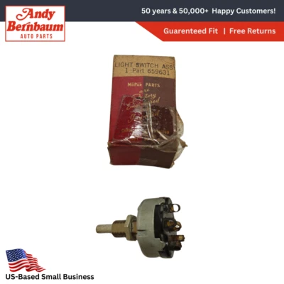 35-36 Plymouth Deluxe PJ Model P2 deluxe Headlight Headlamp Switch 659631 NOS - Image 1 of 4