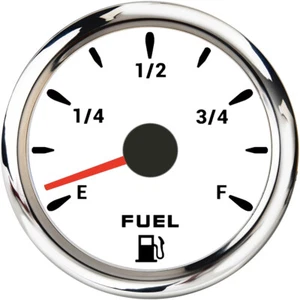 52MM Medidor de Nivel de Combustible Blanco 0-190ohms para Barco Coche Camión Motocicletas - Imagen 1 de 16