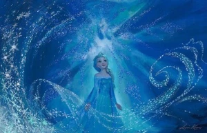 Frozen Disney Fine Art Lisa Keene signiert Lt Ed 195 Einer mit Wind und Himmel - Bild 1 von 1