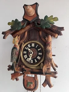 Vecchio orologio a cucù tedesco - Foto 1 di 11