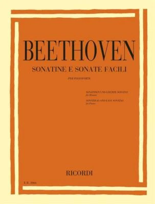 Ludwig van Beethoven Sonatine e Sonate facili per pianoforte Ricordi ER3066 - Immagine 1 di 2