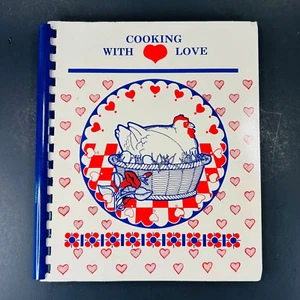 Cooking with Love Spiral Bound Cookbook Compiled by East Fair Seniors Gresham OR - Picture 1 of 5