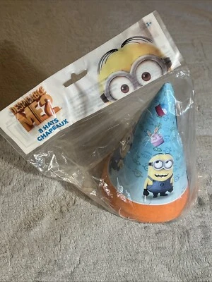 Despicable Me Minion's 8 ct Cone Birthday Party Hats - Image 1 of 3