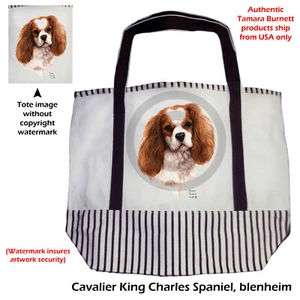 Canvas Tote - Blenheim Cavalier King Charles - Picture 1 of 1