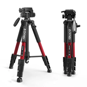 Zomei Professional Aluminum Practical Tripod Q111 for DSLR Camera RED and Clip - Picture 1 of 11