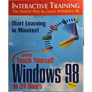 SAMS Teach Yourself Windows 98 Interactive Training Learn in 24 Hours NOS Sealed - Picture 1 of 6