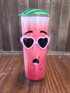 Cool Gear Watermelon Happy Face Sunglasses Double Wall tumbler 28 HW14 - Picture 1 of 3