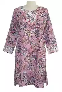 Anokhi Paradise Pink Kurta/Tunika; 100% Baumwolle; 3/4 Ärmel - Bild 1 von 1